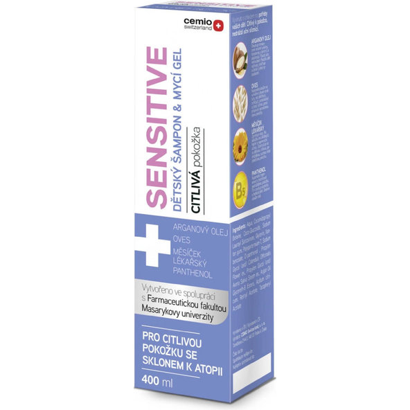 Cemio Sensitive Dětský šampon & mycí gel citlivá pokožka 400 ml