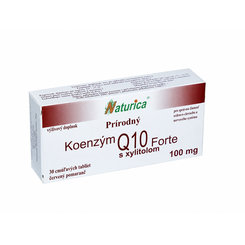 Naturica Přírodní Koenzym Q10 Forte s xylitolem 100 mg 30 tablet