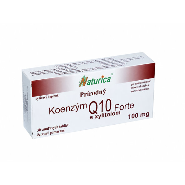 Naturica Přírodní Koenzym Q10 Forte s xylitolem 100 mg 30 tablet