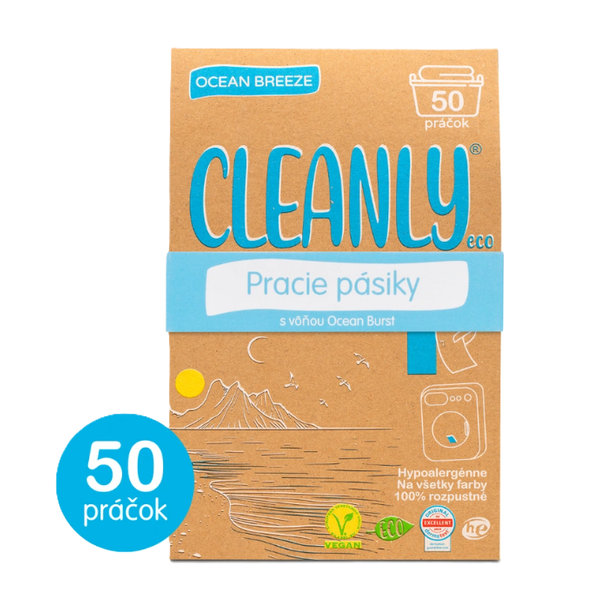 CleanlyEco prací pásky Ocean Breeze na 50 praní 50 ks