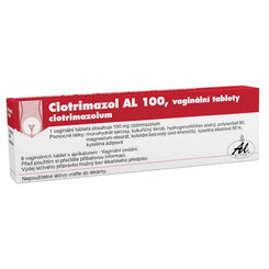 Clotrimazol AL 100 vaginální tablety 6 ks