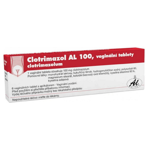 Clotrimazol AL 100 vaginální tablety 6 ks