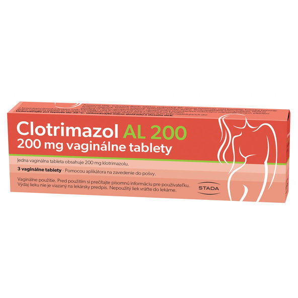 Clotrimazol AL 200 vaginálni tablety 3 ks