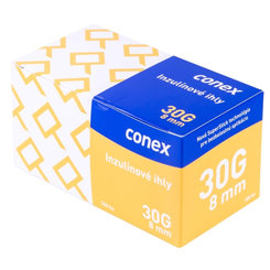 Conex inzulínové jehly 30G 8 mm 100 ks