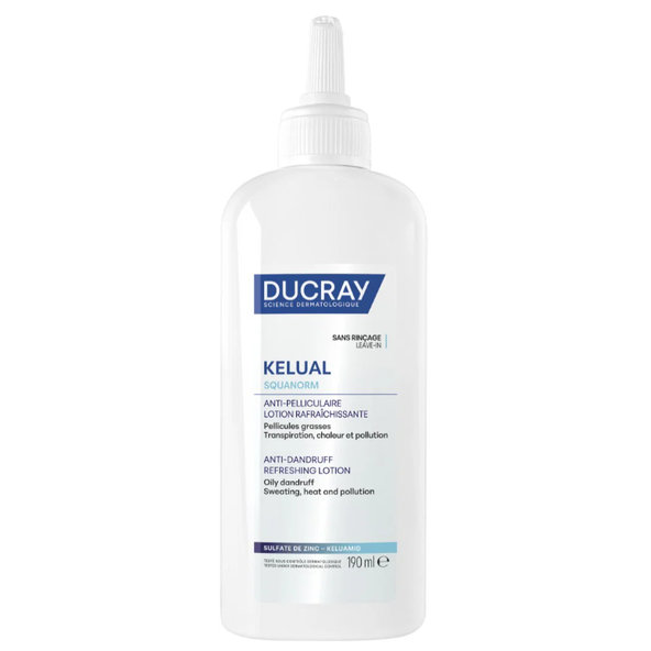 DUCRAY Kelual Squanorm lotion roztok proti mastným lupům 190 ml