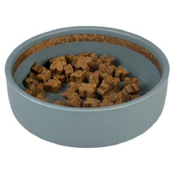 Duvo+ Miska keramická kamenná modrá 350 ml 12,7 × 12,7 × 4,5 cm