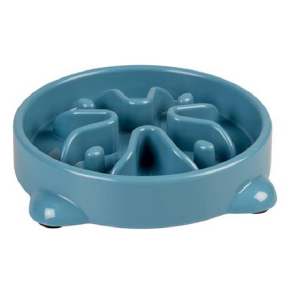 Duvo+ Miska na pomalé jedení modrá S 300 ml 19 × 19 × 4 cm