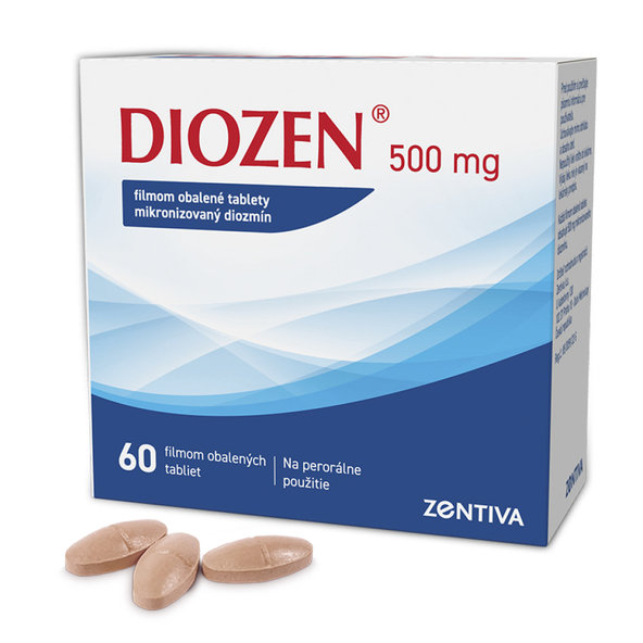 Diozen 500 mg na křečové žíly a hemoroidy 60 tablet