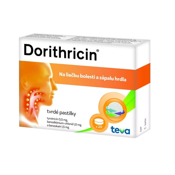Dorithricin na bolest v krku 20 pastilek