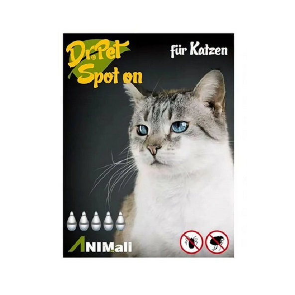 Dr.Pet spot-on pipety pro kočky 5×1 ml