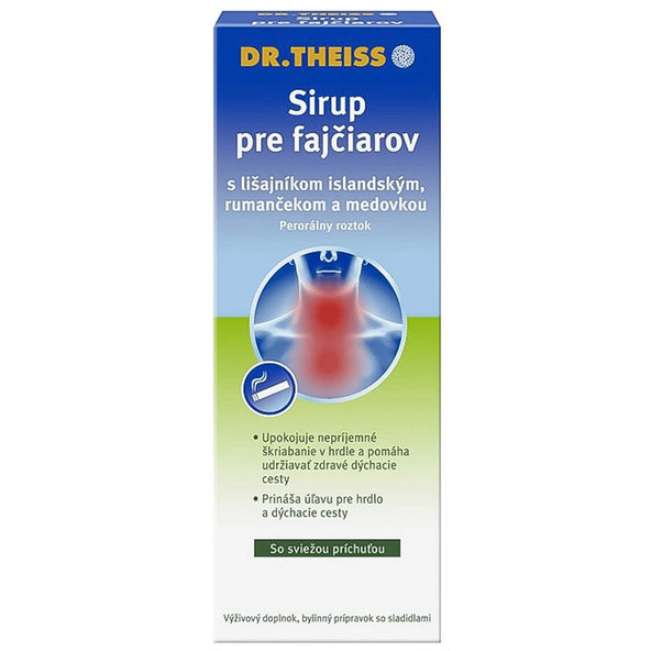 Dr. Theiss roztok pro kuřáky s lišejníkem, heřmánkem a meduňkou 250 ml