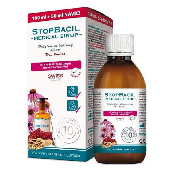 Dr. Weiss STOPBACIL Medical sirup na nachlazení 150 ml