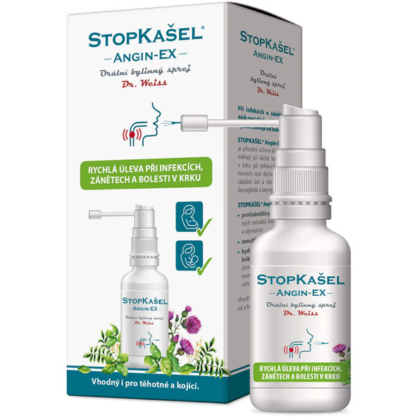 Dr. Weiss STOPKAŠEL ANGIN-EX na bolest v krku 30 ml