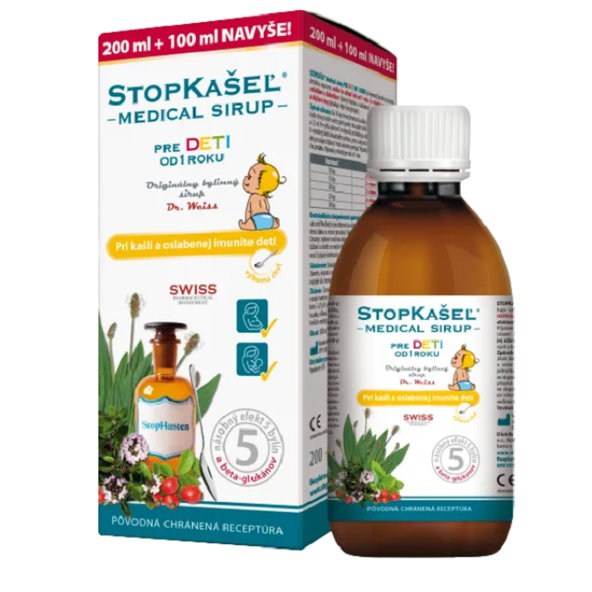 Dr. Weiss STOPKAŠEL Medical sirup od 1 roku 300 ml