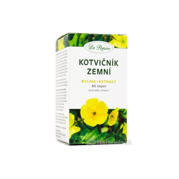 DR. POPOV Kotvičník zemní 60 kapslí