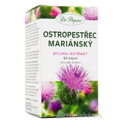 Dr. Popov Ostropestřec mariánský bylinný extrakt 60 kapslí