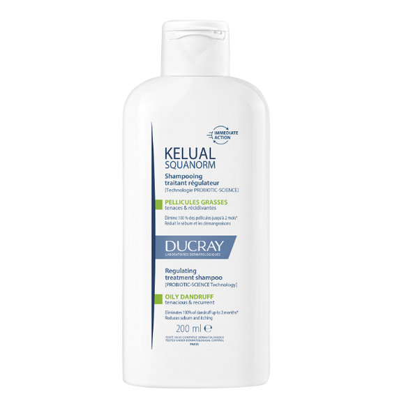 DUCRAY Kelual Squanorm šampon proti mastným lupům 200 ml