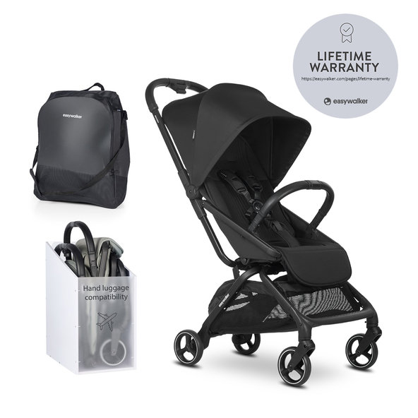 EASYWALKER Rockey S sportovní kočárek Pure Black