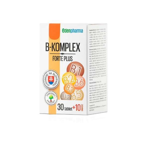 EDENPharma B-KOMPLEX forte plus 30+10 tablet zdarma