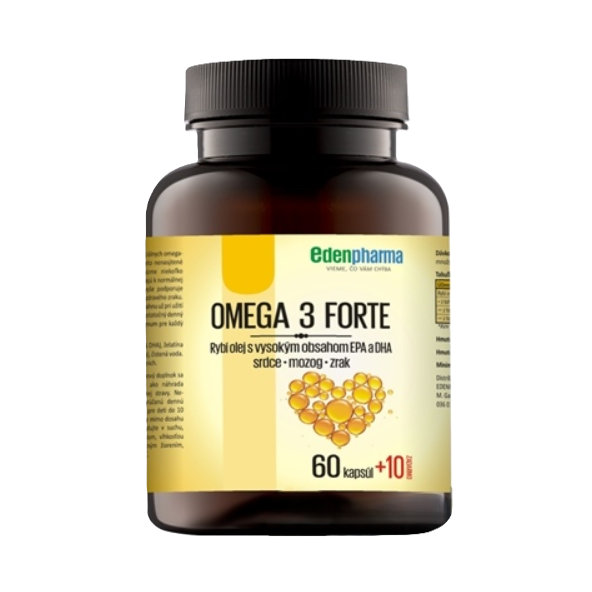 EDENPharma OMEGA 3 FORTE 60+10 kapslí zdarma