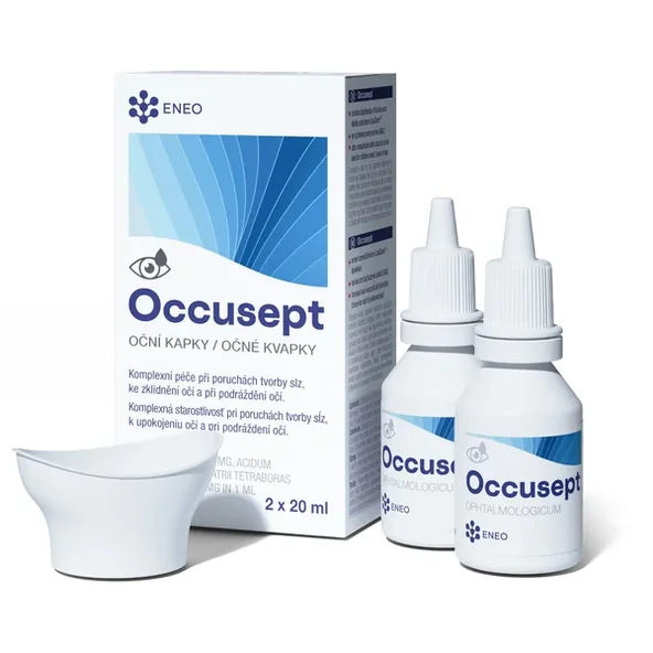 ENEO Occusept oční kapky s vaničkou 2 × 20 ml