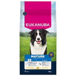 Eukanuba krmivo pro psy Mature Medium kuřecí 15 kg