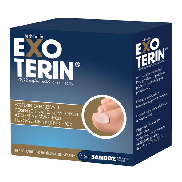 Exoterin na léčbu plísňových infekcí nehtů 3,3 ml