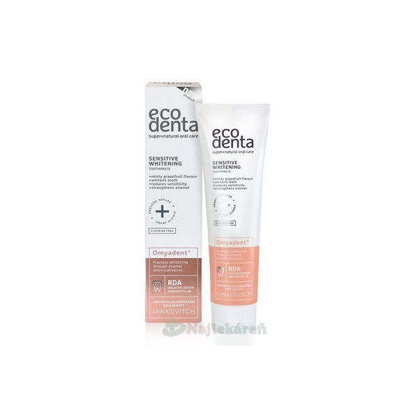 EcoDenta Sensitive Whitening zubní pasta citlivé zuby 100 ml