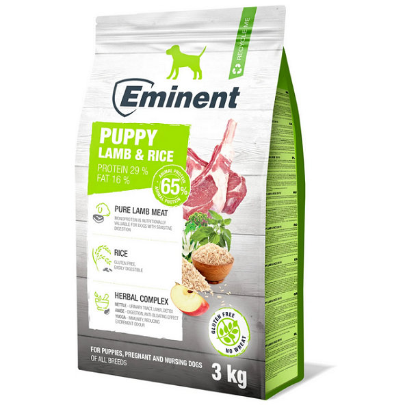 Eminent Dog Puppy Lamb & Rice granule pro štěňata 3 kg