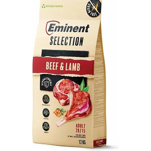 Eminent Dog Selection Adult Beef & Lamb granule pro psy 12 kg