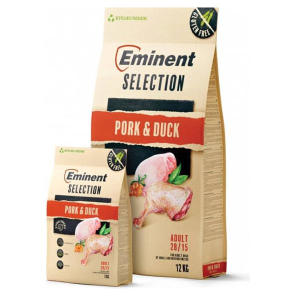 Eminent Dog Selection Adult Pork & Duck granule pro psy 12 kg