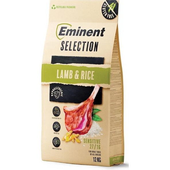 Eminent Dog Selection Sensitive Lamb & Rice granule pro psy 12 kg