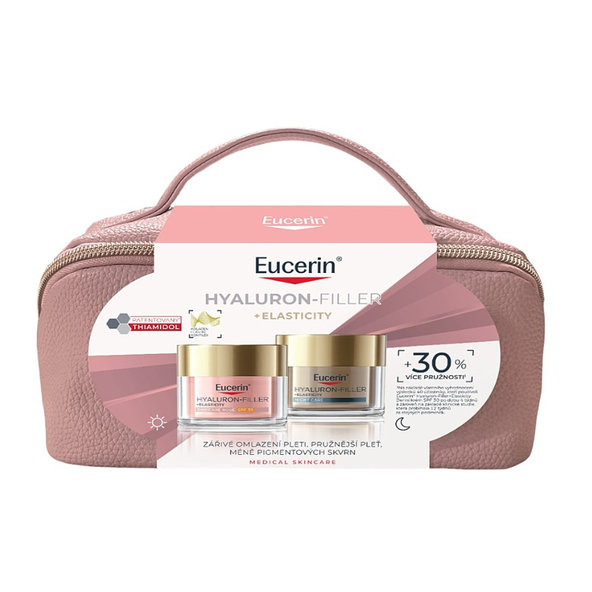 Eucerin Hyaluron-Filler + Elasticity Rosé sada SPF 30 2 × 50 ml