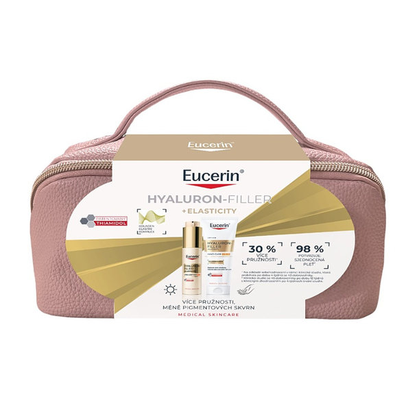 Eucerin Hyaluron-Filler + Elasticity sada denní krém a krém na ruce
