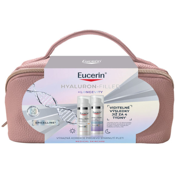 Eucerin Hyaluron-Filler + Longevity sada denní SPF 30 a noční 2×50 ml