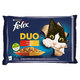 FELIX Fantastic DUO Multipack kuře hovězí krůta jehněčí 4 × 85 g