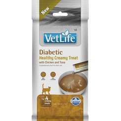 Farmina Creamy Vet Life Cat Diabetic Chicken Tuna pamlsek 60 g