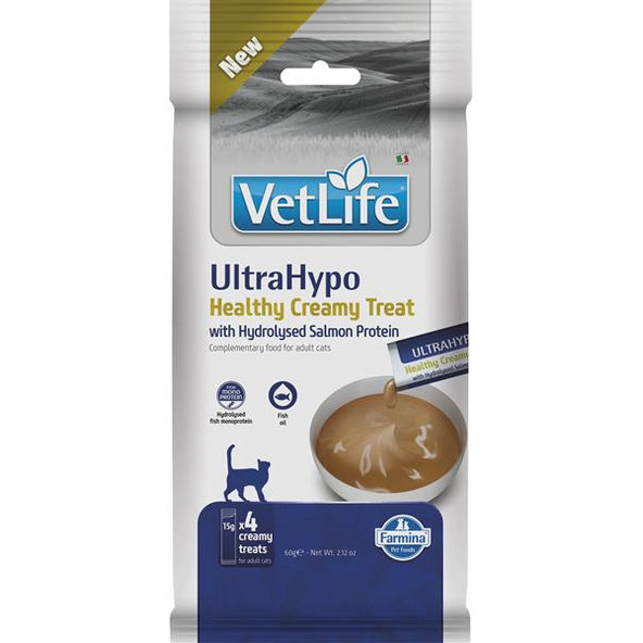 Farmina Creamy Vet Life Cat Ultrahypo losos pamlsek 60 g