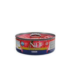 Farmina N&D Cat Quinoa senior jehněčí konzerva 80 g