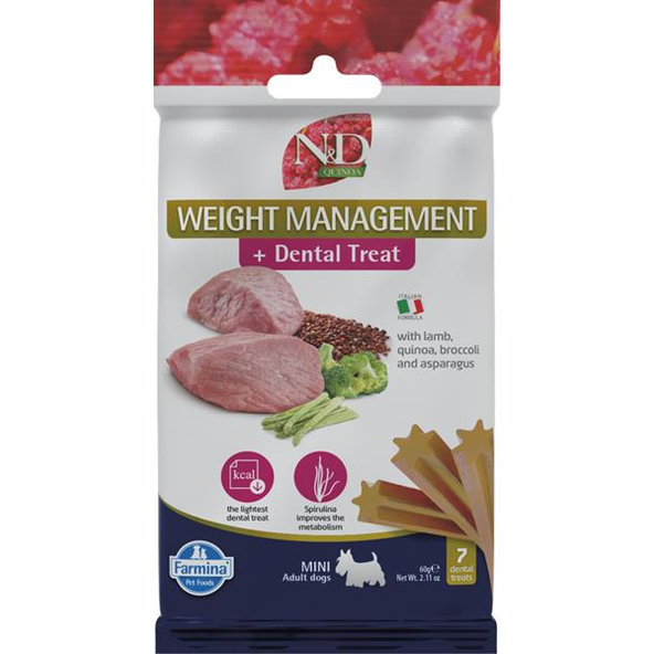 Farmina Quinoa Dog Weight Man Lamb Adult Mini maškrta 60 g