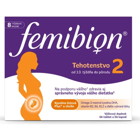 Femibion 2 Těhotenství 56 tablet + 56 kapslí