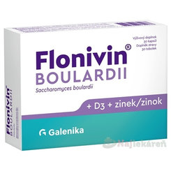 Flonivin Boulardii s vitaminem D3 a zinkem 30 kapslí