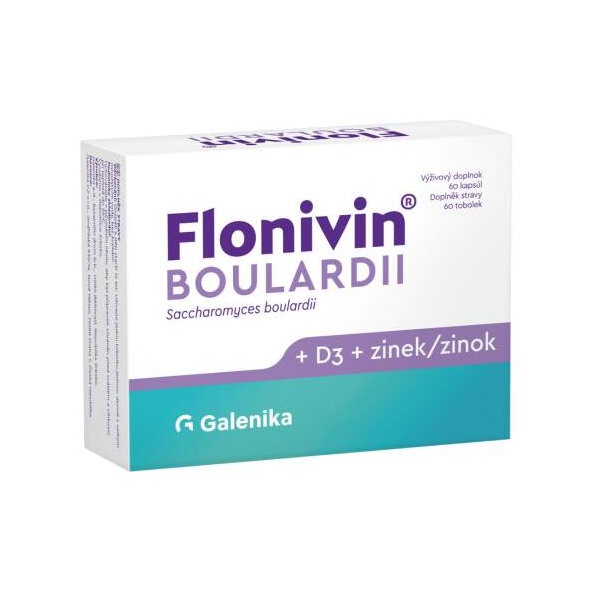 Flonivin Boulardii s vitaminem D3 a zinkem 60 kapslí