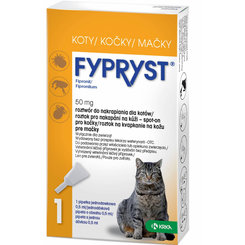 Fypryst Spot-on Cat pipeta pro kočky proti klíšťatům a blechám 0,5 ml