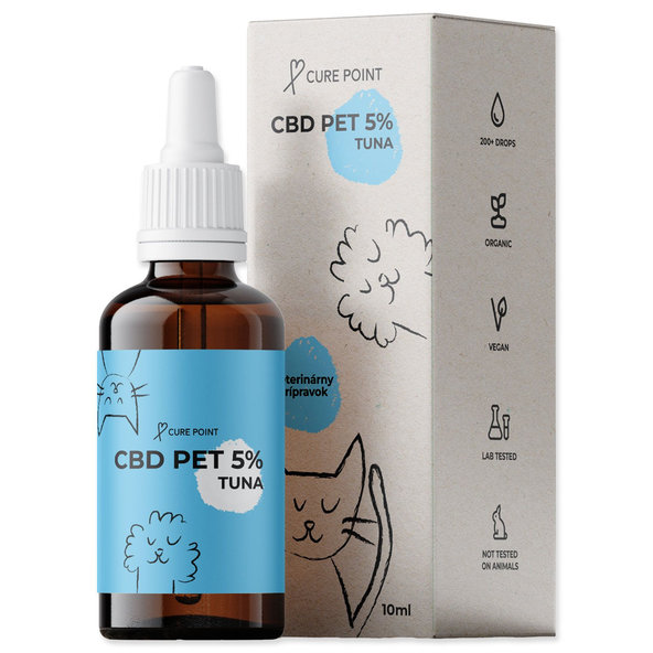CBD olej 5 % s tuňákovou příchutí 10 ml