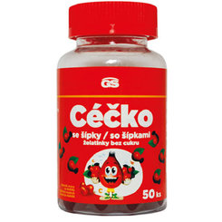 GS Céčko se šípky želatinky bez cukru 50 ks
