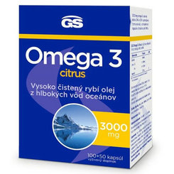 GS Omega 3 citrus Dárek 100 + 60 kapslí navíc