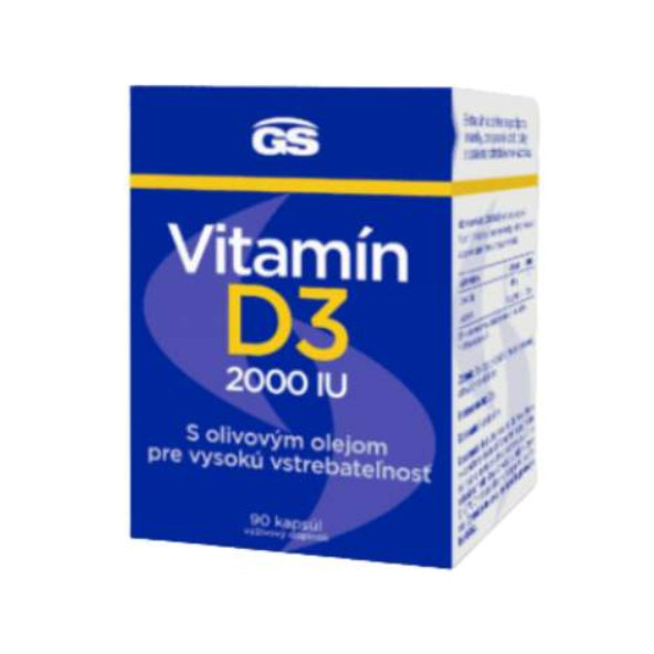 GS Vitamin D3 2000 IU 90 kapslí