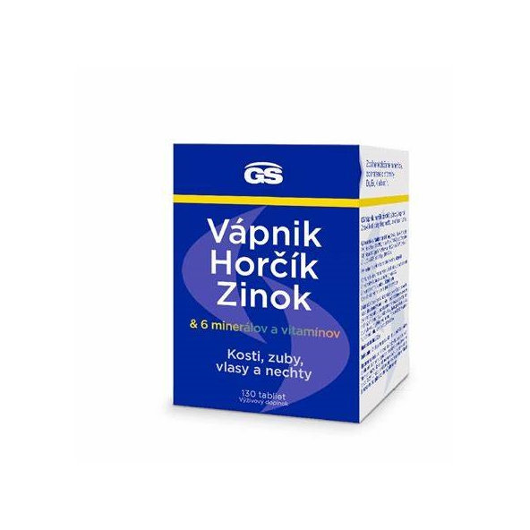 GS Vápník Hořčík Zinek 130 tablet