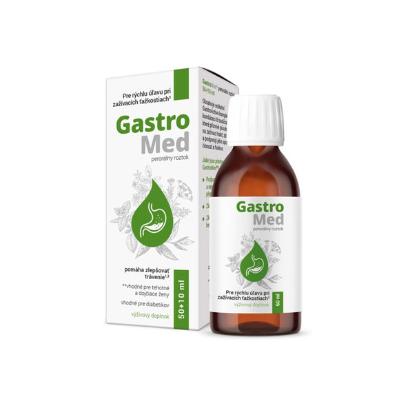 GastroMed perorální roztok na dobré trávení 50+10 ml